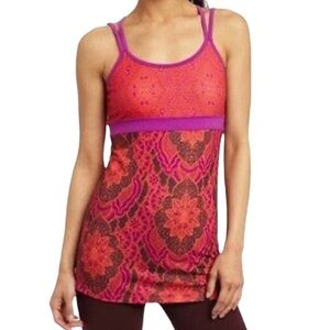 PrAna Berry Scallop Kaley Tunic Tank Top